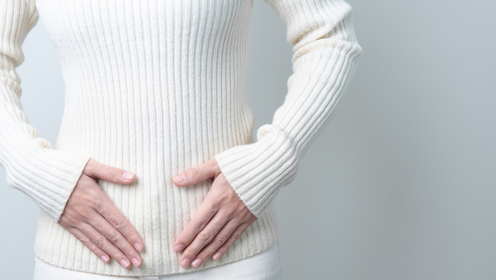 腹壁形成術を受けた女性