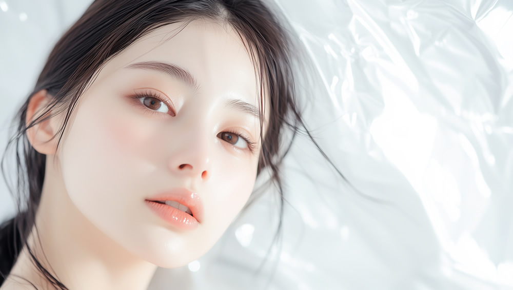 下顎に人工骨を入れている女性