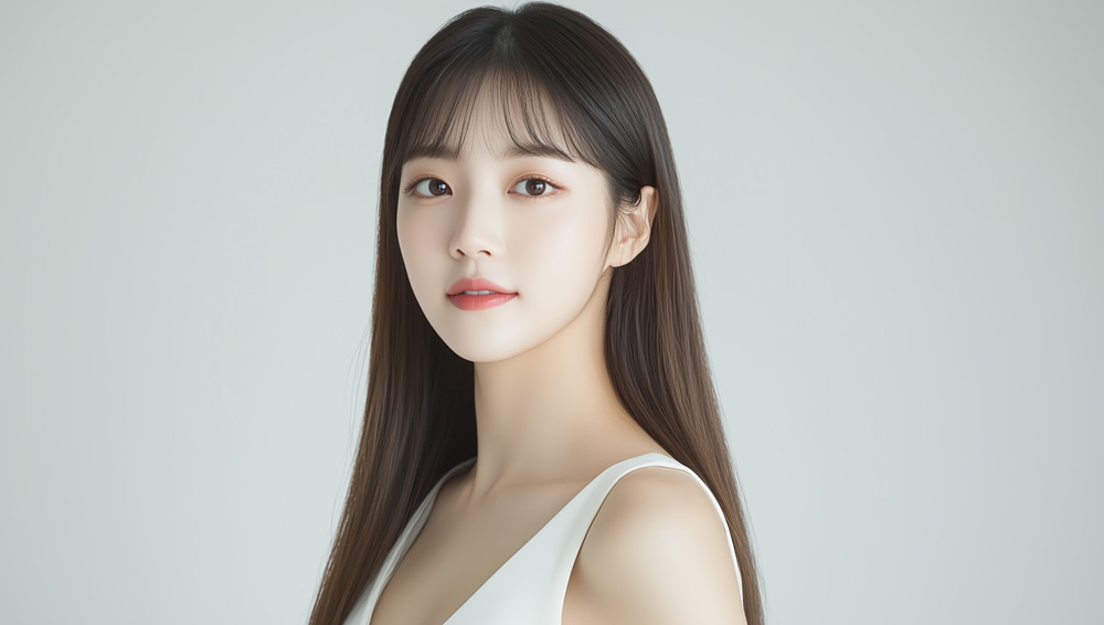 オトガイ形成を受けた女性のイメージ