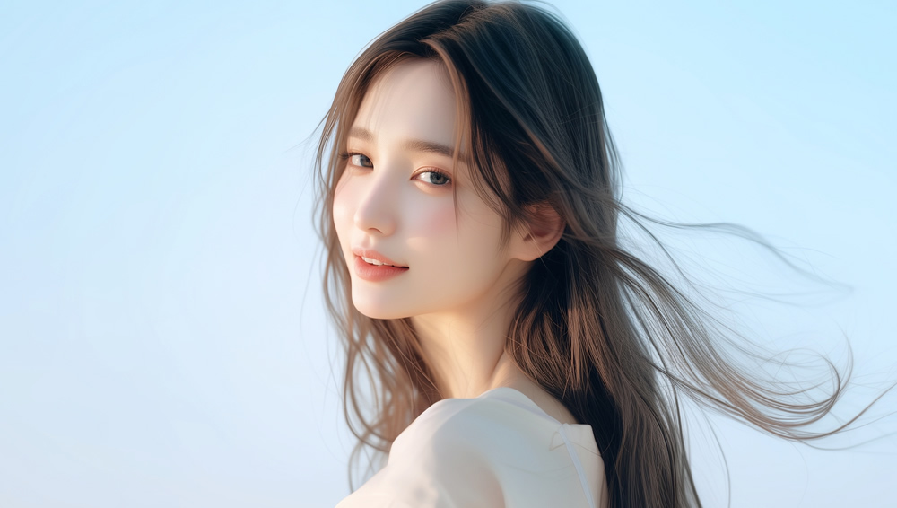 フェイスリフトを受けた女性のイメージ画像