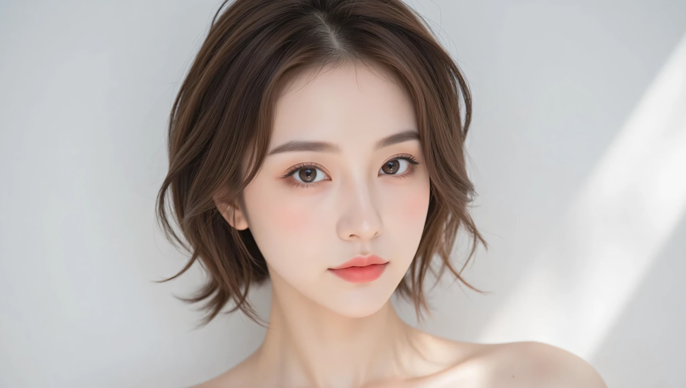 前額形成術を受けた女性のイメージ