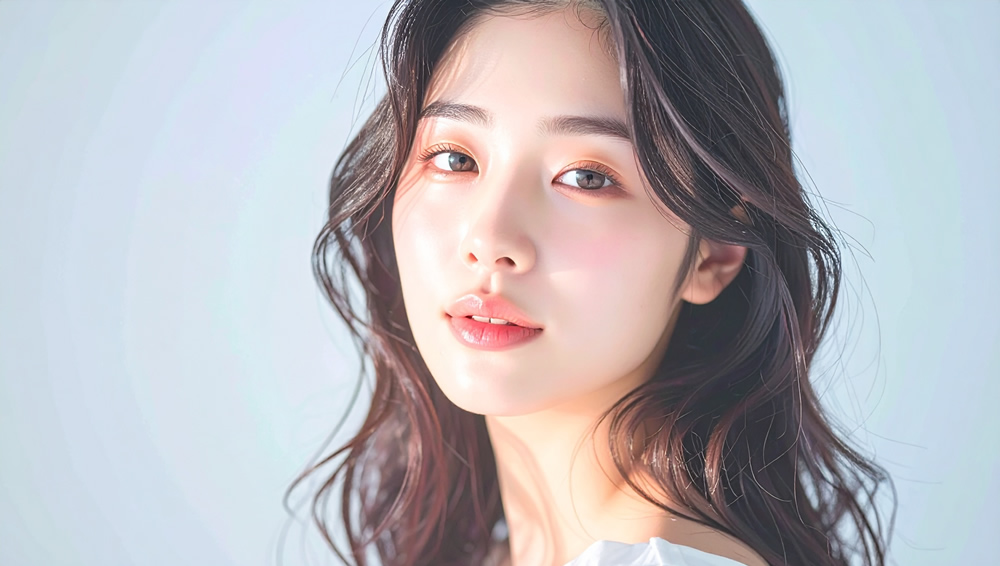 眼瞼下垂を受けた女性のイメージ